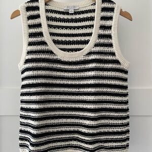 Ann Taylor Chic Striped Knit Sleeveless Top